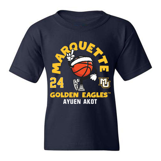 Marquette - NCAA Women's Basketball : Ayuen Akot - Fashion Shersey Youth T-Shirt