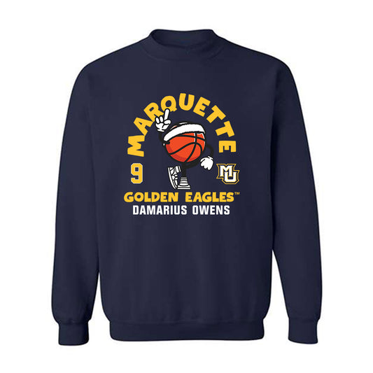 Marquette - NCAA Men's Basketball : Damarius Owens - Fashion Shersey Crewneck Sweatshirt-0