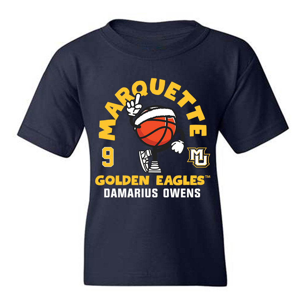 Marquette - NCAA Men's Basketball : Damarius Owens - Fashion Shersey Youth T-Shirt-0
