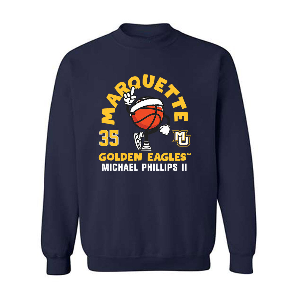 Marquette - NCAA Men's Basketball : Michael Phillips II - Fashion Shersey Crewneck Sweatshirt-0