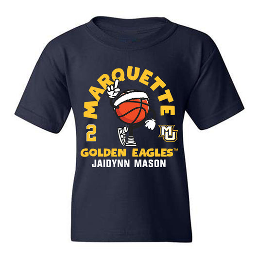 Marquette - NCAA Women's Basketball : Jaidynn Mason - Fashion Shersey Youth T-Shirt-0