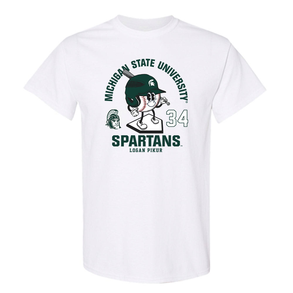 Michigan State - NCAA Baseball : Logan Pikur - T-Shirt