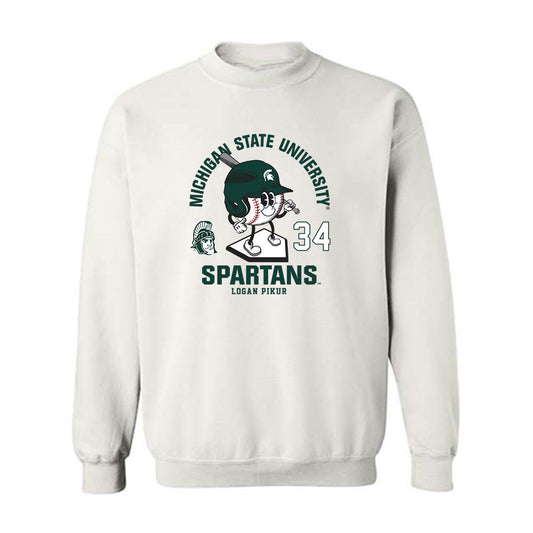 Michigan State - NCAA Baseball : Logan Pikur - Crewneck Sweatshirt