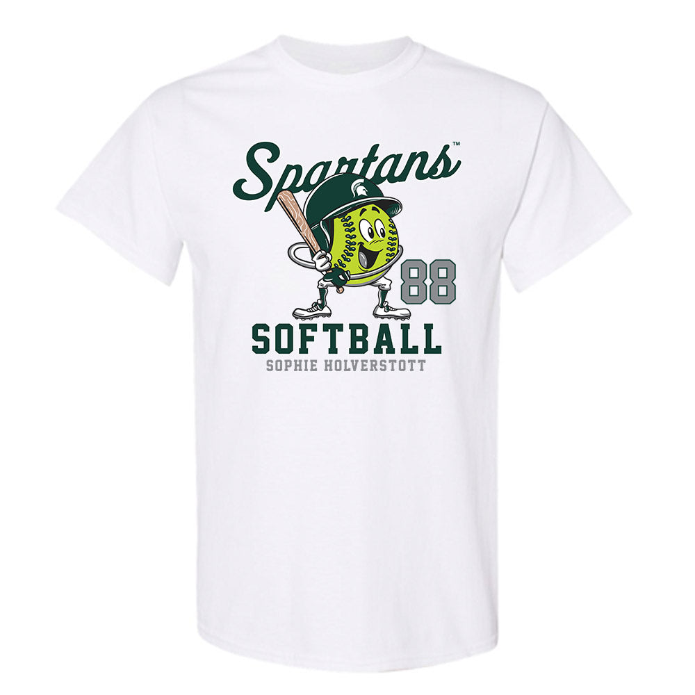 Michigan State - NCAA Softball : Sophie Holverstott - Fashion Shersey T-Shirt-0