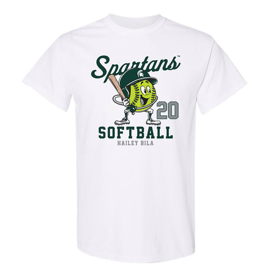 Michigan State - NCAA Softball : Hailey Bila - Fashion Shersey T-Shirt-0