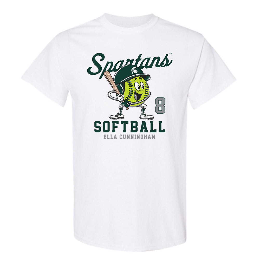 Michigan State - NCAA Softball : Ella Cunningham - Fashion Shersey T-Shirt-0