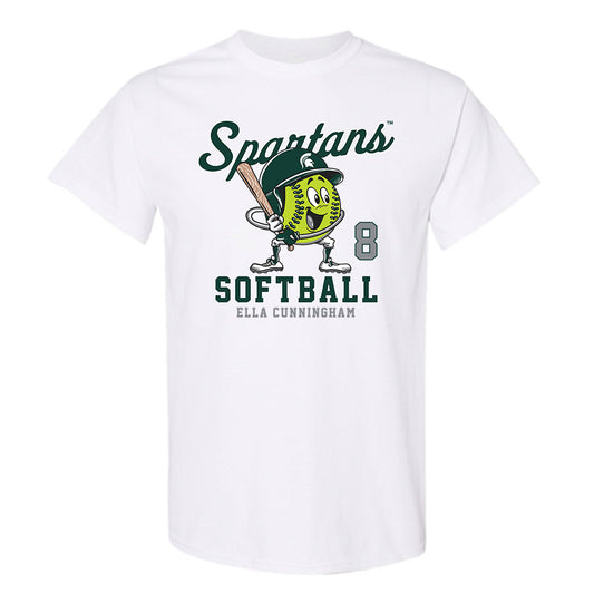 Michigan State - NCAA Softball : Ella Cunningham - Fashion Shersey T-Shirt-0