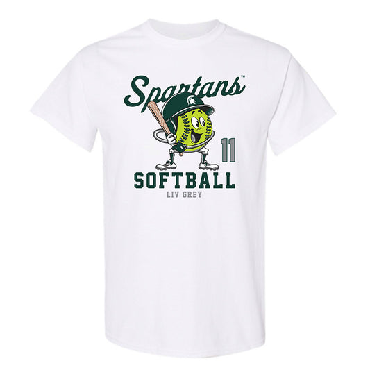 Michigan State - NCAA Softball : Liv Grey - T-Shirt Fashion Shersey