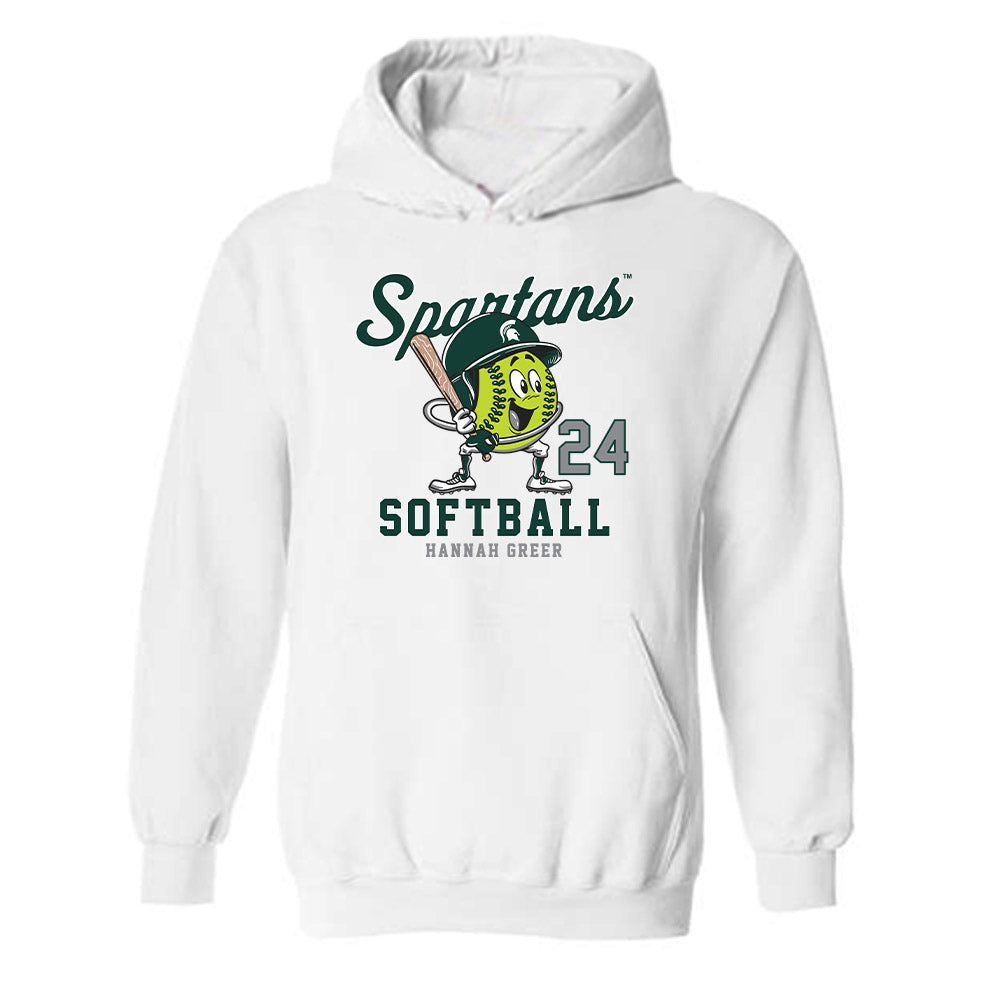 Michigan State - NCAA Softball : Hannah Greer - Hooded Sweatshirt