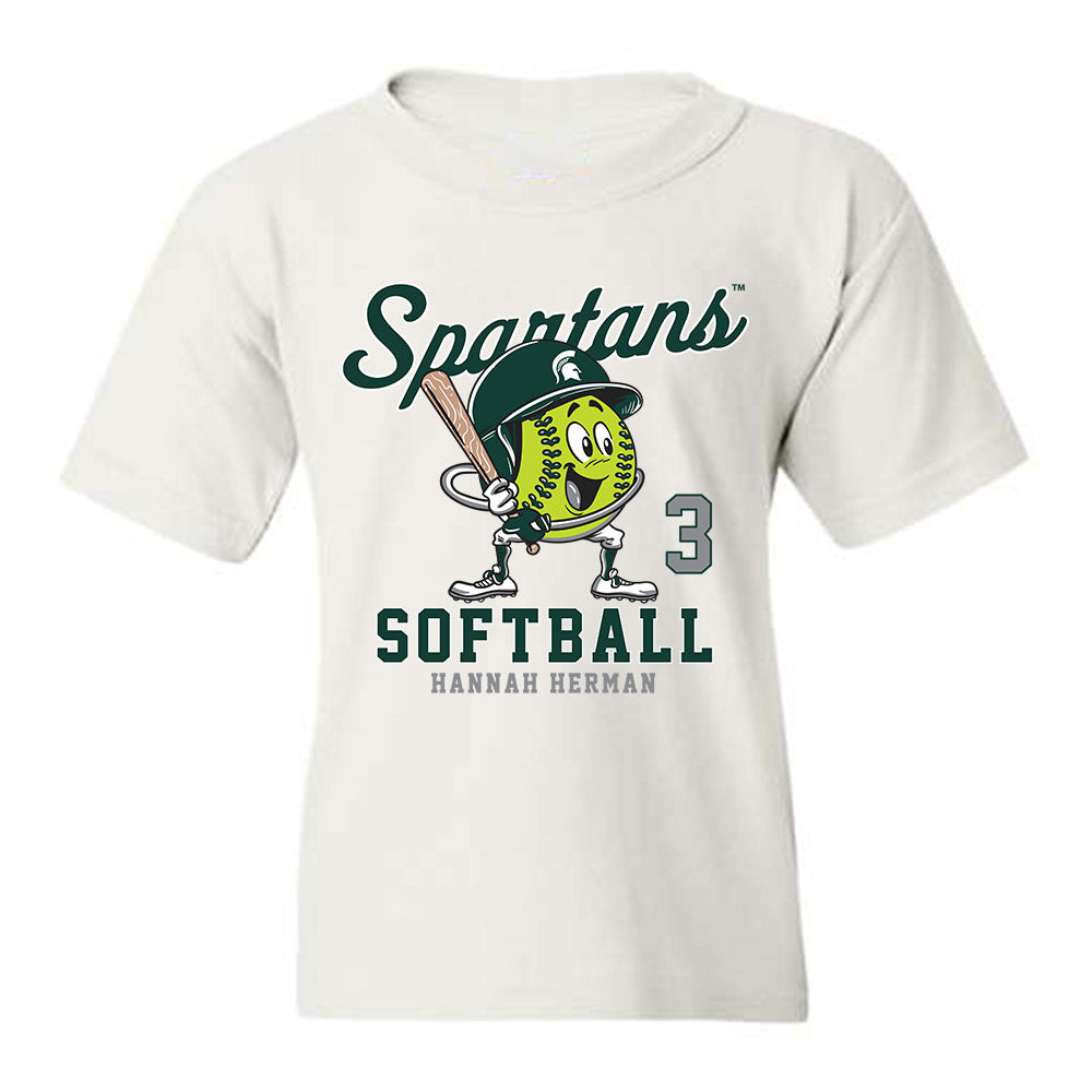 Michigan State - NCAA Softball : Hannah Herman - Youth T-Shirt