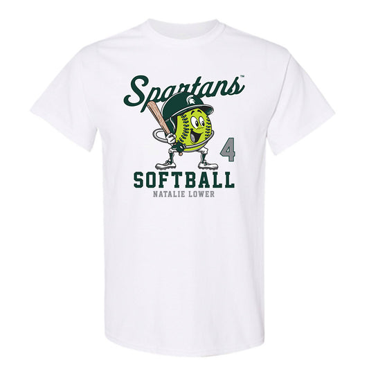 Michigan State - NCAA Softball : Natalie Lower - Fashion Shersey T-Shirt-0
