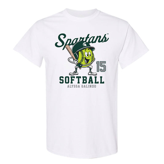 Michigan State - NCAA Softball : Alyssa Galindo - Fashion Shersey T-Shirt-0