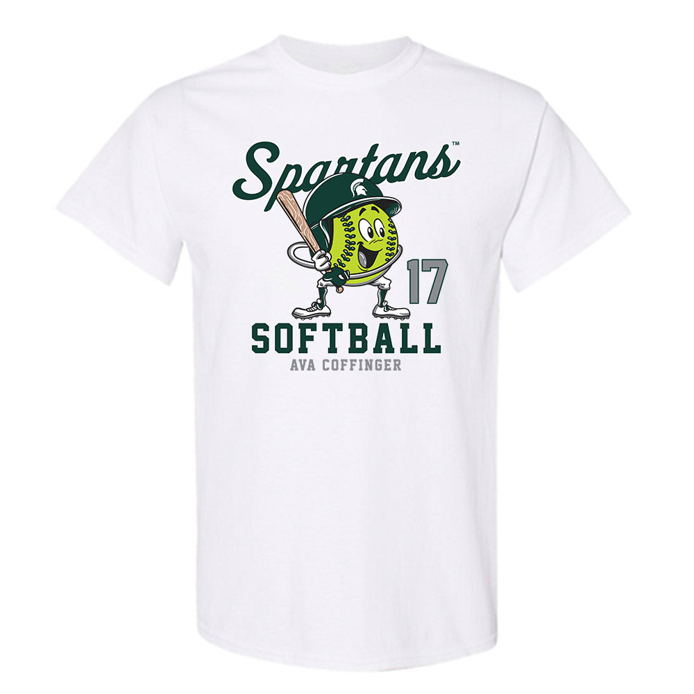Michigan State - NCAA Softball : Ava Coffinger - Fashion Shersey T-Shirt-0