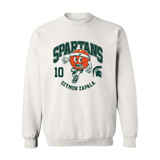 Michigan State - NCAA Men's Basketball : Szymon Zapala - Fashion Shersey Crewneck Sweatshirt