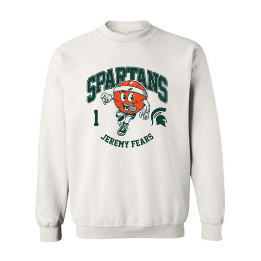 Michigan State - NCAA Men's Basketball : Jeremy Fears - Fashion Shersey Crewneck Sweatshirt-0