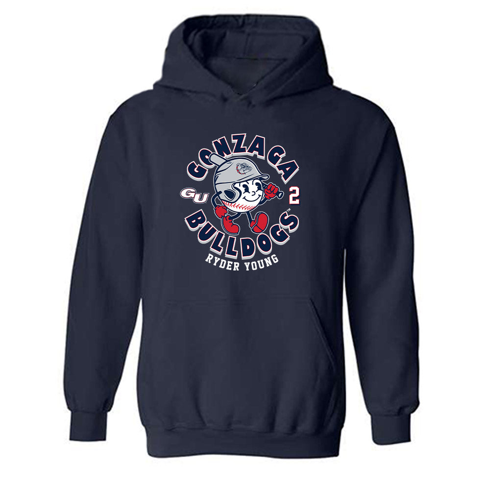 Gonzaga - NCAA Baseball : Ryder Young - Fashion Shersey Hooded Sweatshirt-0