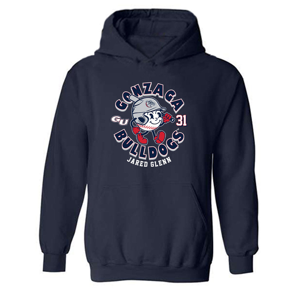 Gonzaga - NCAA Baseball : Jared Glenn - Fashion Shersey Hooded Sweatshirt