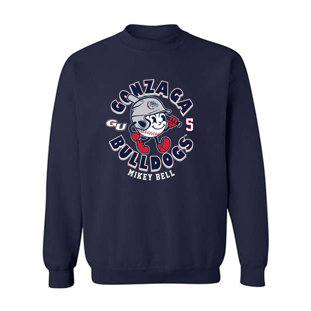Gonzaga - NCAA Baseball : Mikey Bell - Fashion Shersey Crewneck Sweatshirt-0