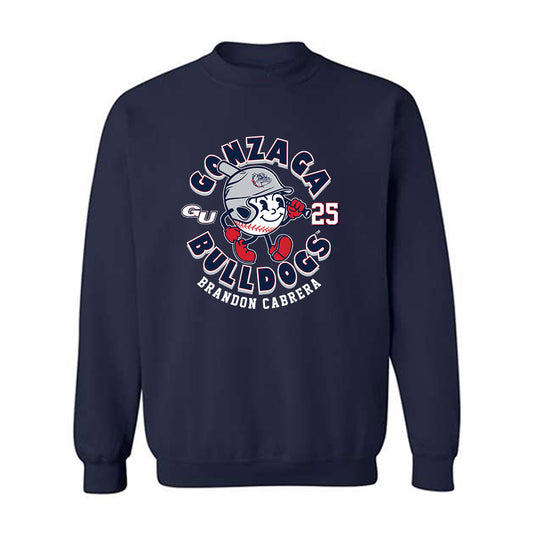 Gonzaga - NCAA Baseball : Brandon Cabrera - Fashion Shersey Crewneck Sweatshirt-0
