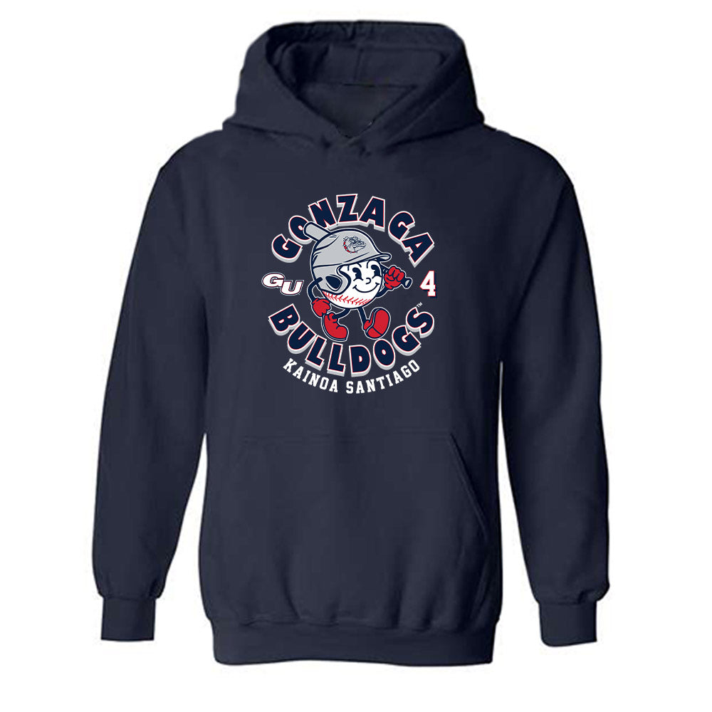 Gonzaga - NCAA Baseball : Kainoa Santiago - Fashion Shersey Hooded Sweatshirt-0