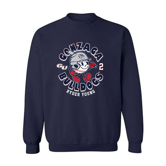Gonzaga - NCAA Baseball : Ryder Young - Fashion Shersey Crewneck Sweatshirt-0