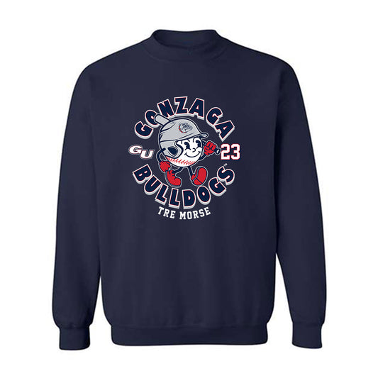 Gonzaga - NCAA Baseball : Tre Morse - Fashion Shersey Crewneck Sweatshirt-0