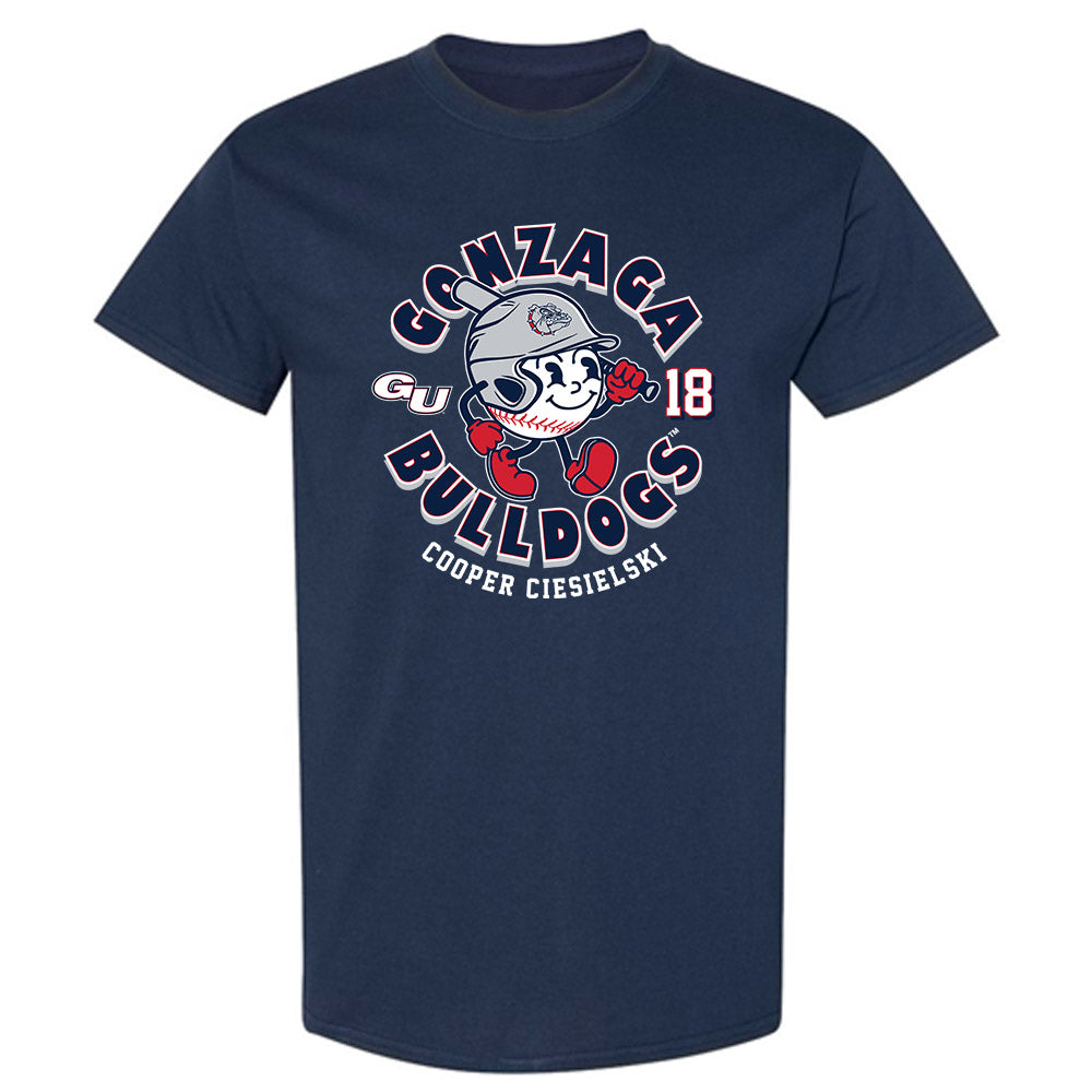 Gonzaga - NCAA Baseball : Cooper Ciesielski - Fashion Shersey T-Shirt-0