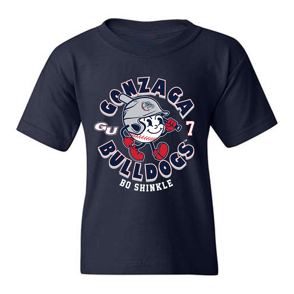 Gonzaga - NCAA Baseball : Bo Shinkle - Fashion Shersey Youth T-Shirt-0