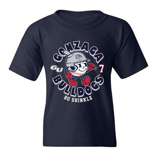 Gonzaga - NCAA Baseball : Bo Shinkle - Fashion Shersey Youth T-Shirt-0