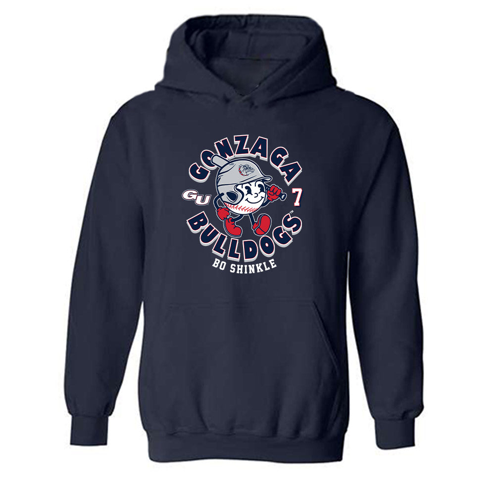 Gonzaga - NCAA Baseball : Bo Shinkle - Fashion Shersey Hooded Sweatshirt-0
