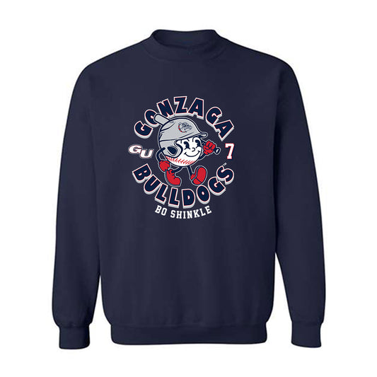 Gonzaga - NCAA Baseball : Bo Shinkle - Fashion Shersey Crewneck Sweatshirt-0