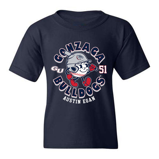 Gonzaga - NCAA Baseball : Austin Egan - Fashion Shersey Youth T-Shirt