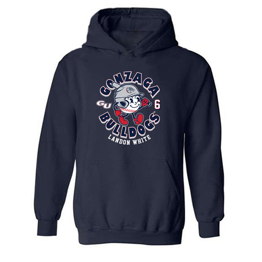 Gonzaga - NCAA Baseball : Landon White - Fashion Shersey Hooded Sweatshirt-0