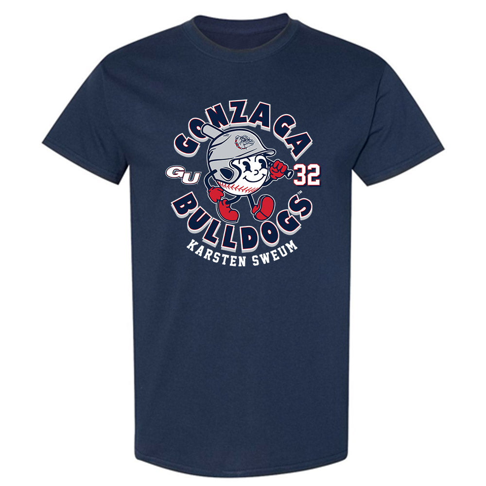 Gonzaga - NCAA Baseball : Karsten Sweum - Fashion Shersey T-Shirt-0