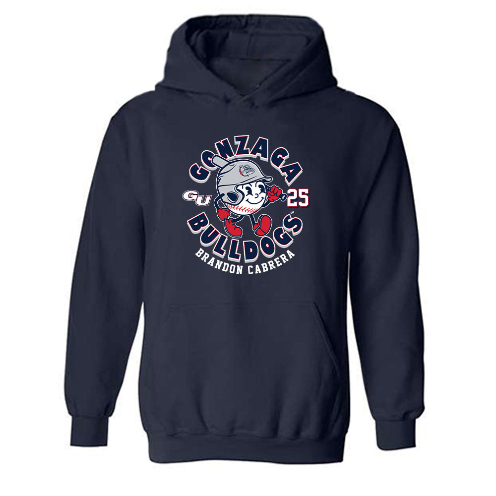 Gonzaga - NCAA Baseball : Brandon Cabrera - Fashion Shersey Hooded Sweatshirt-0