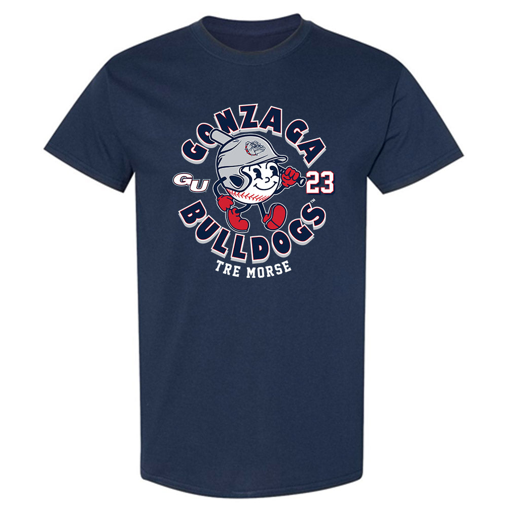 Gonzaga - NCAA Baseball : Tre Morse - Fashion Shersey T-Shirt-0