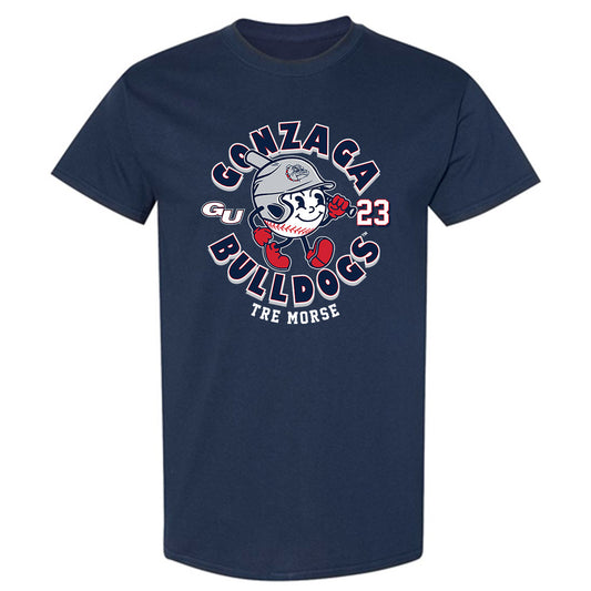 Gonzaga - NCAA Baseball : Tre Morse - Fashion Shersey T-Shirt-0