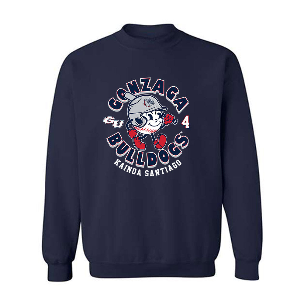 Gonzaga - NCAA Baseball : Kainoa Santiago - Fashion Shersey Crewneck Sweatshirt-0