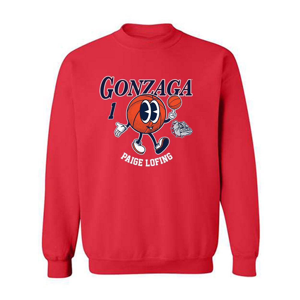 Gonzaga - NCAA Women's Basketball : Paige Lofing - Fashion Shersey Crewneck Sweatshirt-0