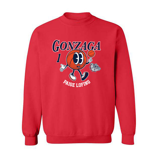 Gonzaga - NCAA Women's Basketball : Paige Lofing - Fashion Shersey Crewneck Sweatshirt-0
