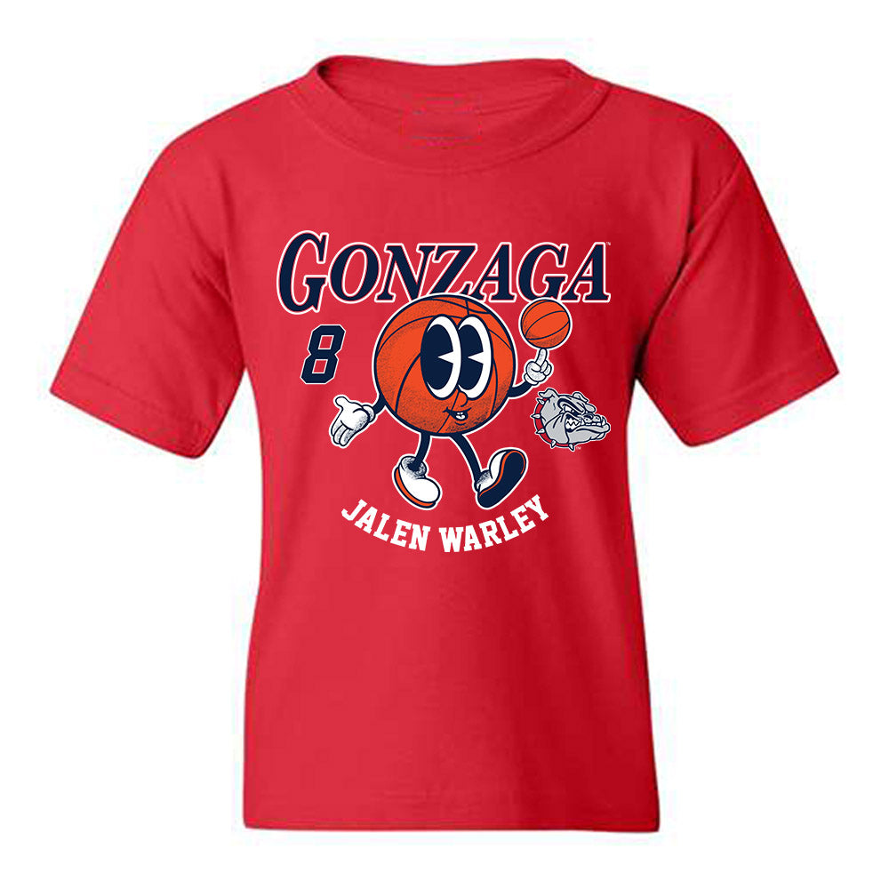 Gonzaga - NCAA Men's Basketball : Jalen Warley - Fashion Shersey Youth T-Shirt-0