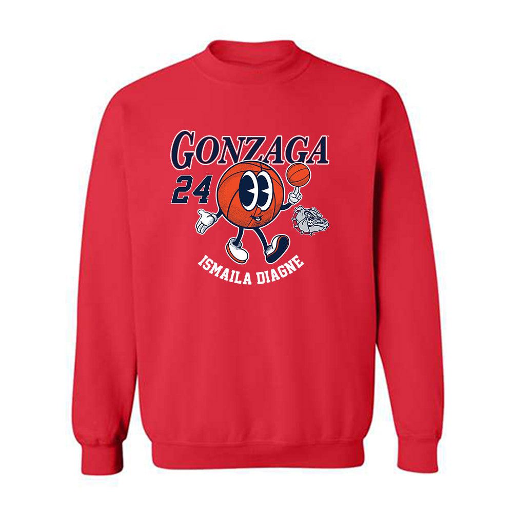 Gonzaga - NCAA Men's Basketball : Ismaila Diagne - Fashion Shersey Crewneck Sweatshirt