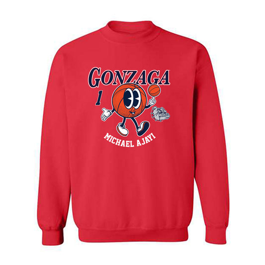 Gonzaga - NCAA Men's Basketball : Michael Ajayi - Fashion Shersey Crewneck Sweatshirt-0