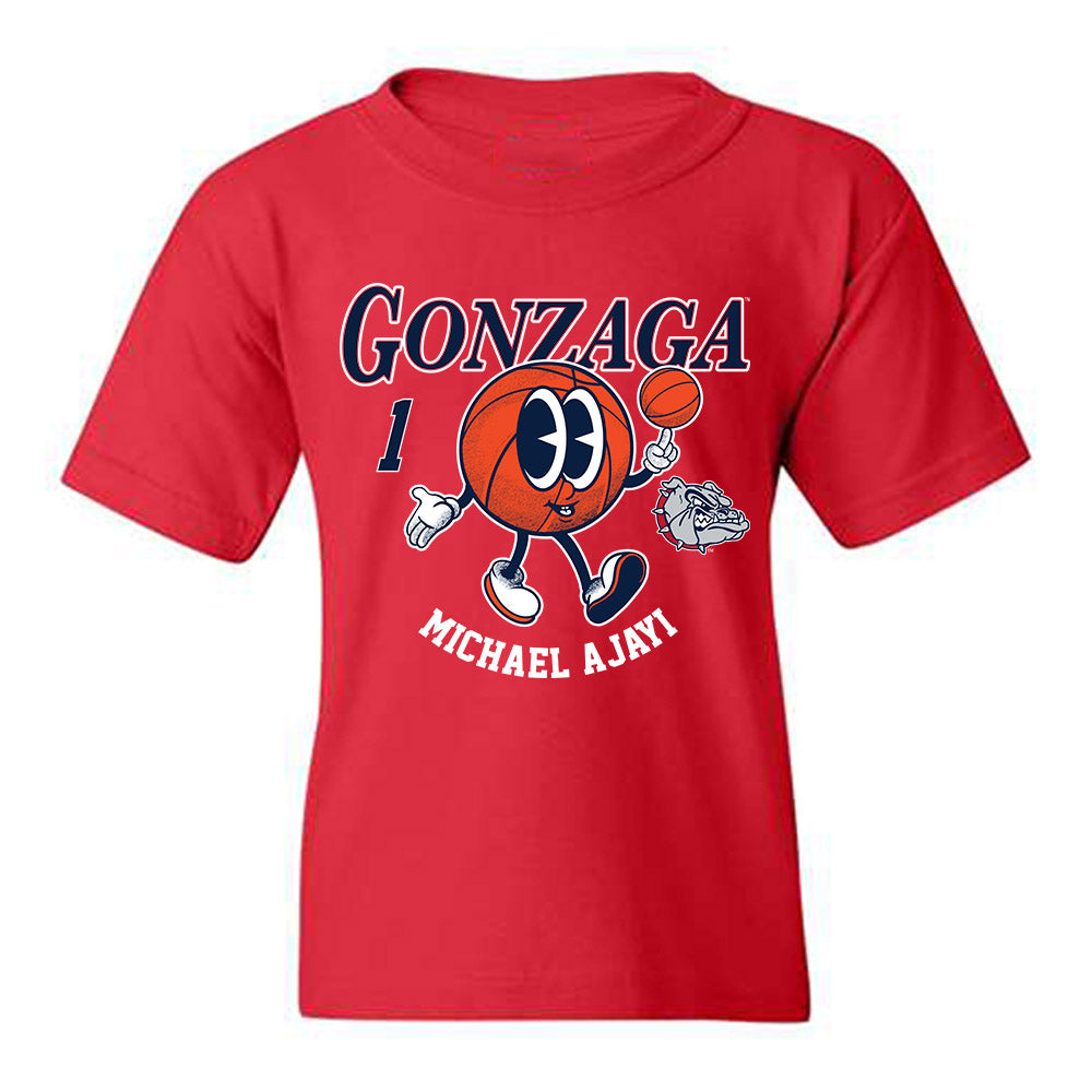 Gonzaga - NCAA Men's Basketball : Michael Ajayi - Fashion Shersey Youth T-Shirt-0