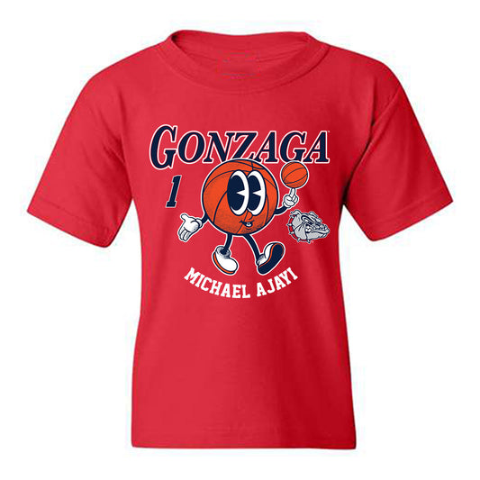 Gonzaga - NCAA Men's Basketball : Michael Ajayi - Fashion Shersey Youth T-Shirt-0