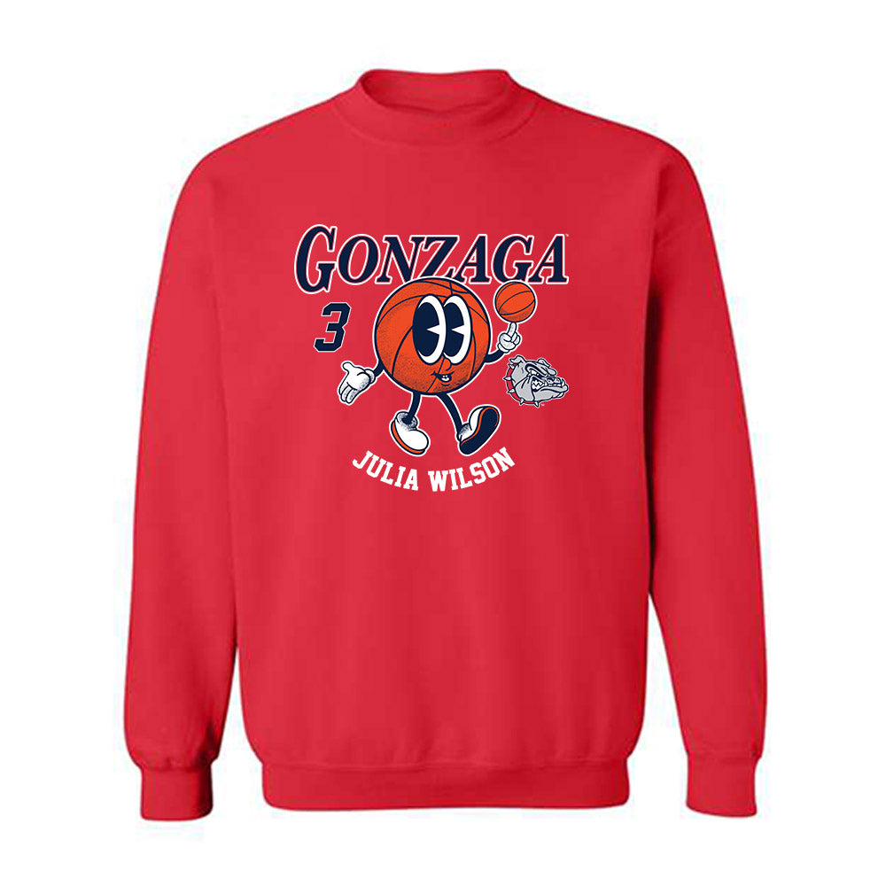 Gonzaga - NCAA Women's Basketball : Julia Wilson - Fashion Shersey Crewneck Sweatshirt-0