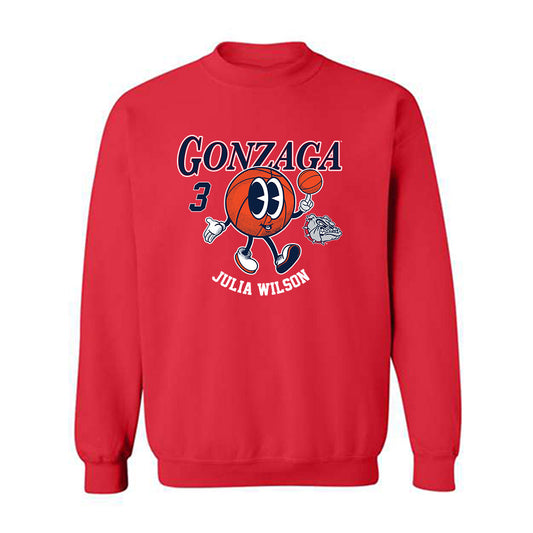 Gonzaga - NCAA Women's Basketball : Julia Wilson - Fashion Shersey Crewneck Sweatshirt-0
