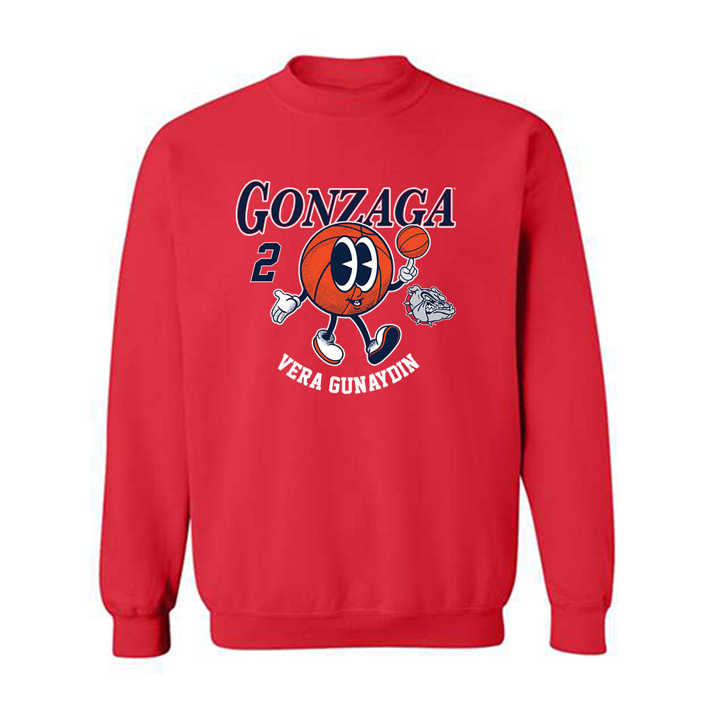 Gonzaga - NCAA Women's Basketball : Vera Gunaydin - Fashion Shersey Crewneck Sweatshirt