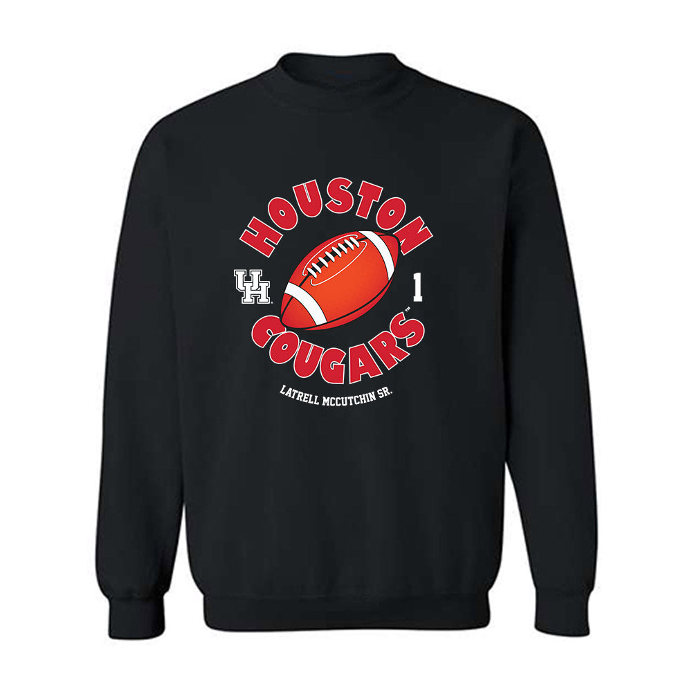 Houston - NCAA Football : Latrell McCutchin Sr. - Fashion Shersey Crewneck Sweatshirt-0