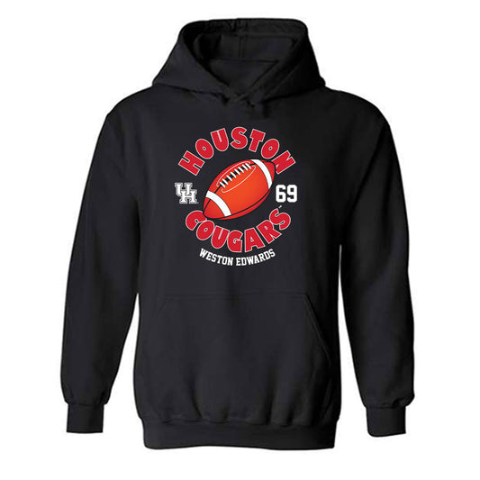 Houston - NCAA Football : Weston Edwards - Fashion Shersey Hooded Sweatshirt-0